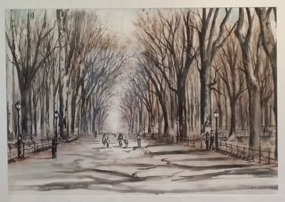 Late Autumn Central Park. SOLD